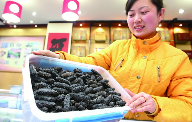 受夏季高温影响 今年大连海参产量减产50%以上